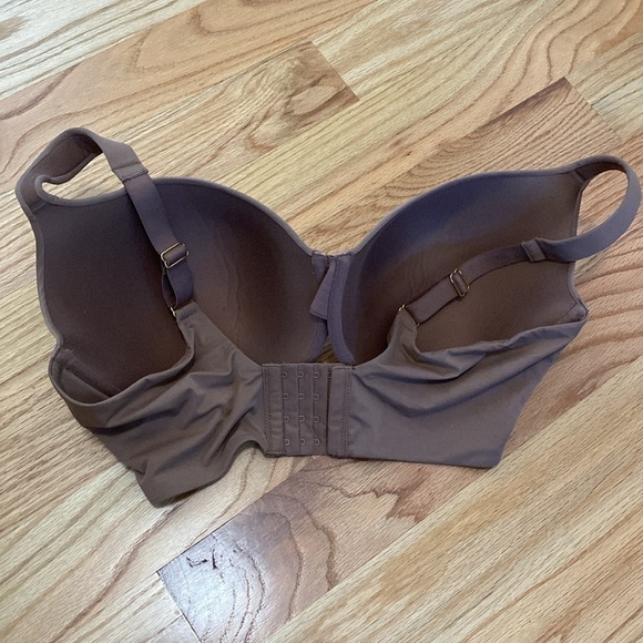 NWOT JoySpun T Shirt BRA Women's Plus size 40DDD Underwire Full Coverage Brown - Picture 3 of 7